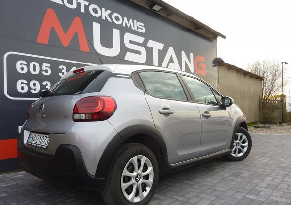 Citroen C3 cena 47900 przebieg: 13600, rok produkcji 2021 z Stargard małe 529